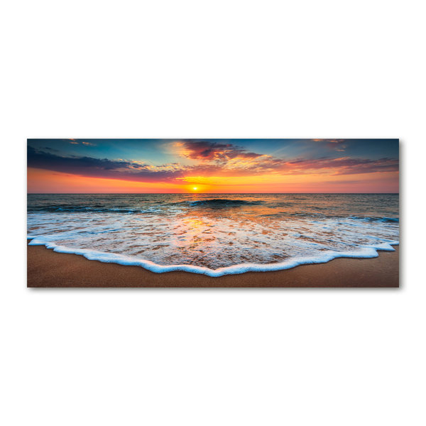ArteWOODS Leinwandbild Ozeanwelle – 50,8x101,6 Cm, Meer & Sonnenuntergang, Für Wohnzimmer & Schlafzimmer